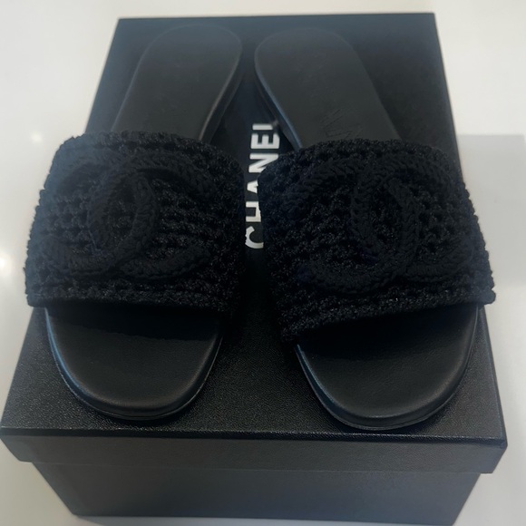 Chanel Crochet Mules - Picture 1 of 4